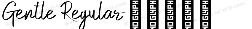Gentle Regular字体转换
